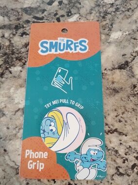 Blue Phone Grip - PopSocket Style Smurfs Phone Grip Phone Accessory
